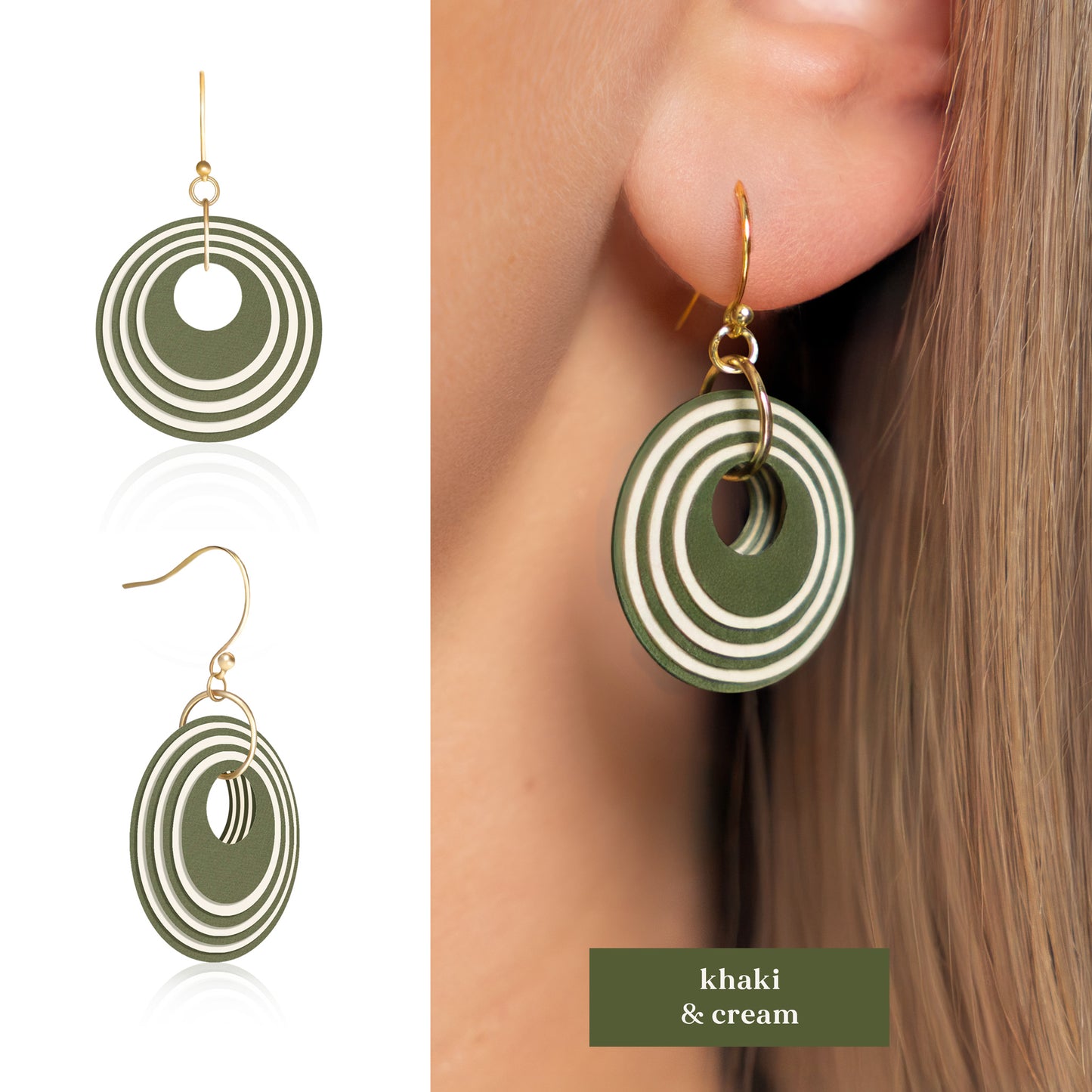 Geometric Circular Earrings | 5 Colours