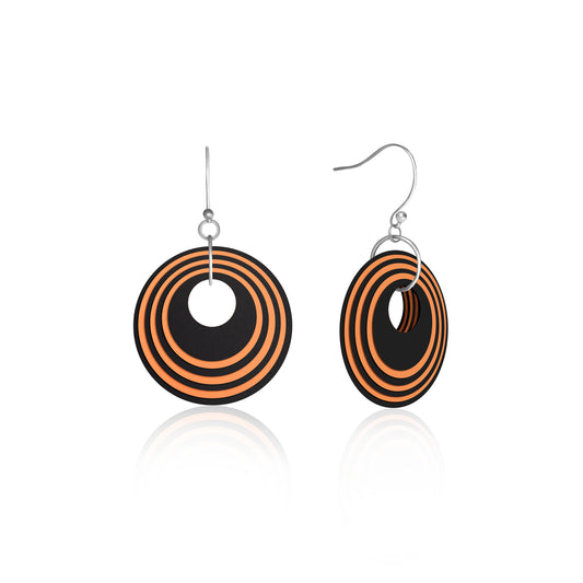 Halloween Limited Edition Stripey Circular Earrings