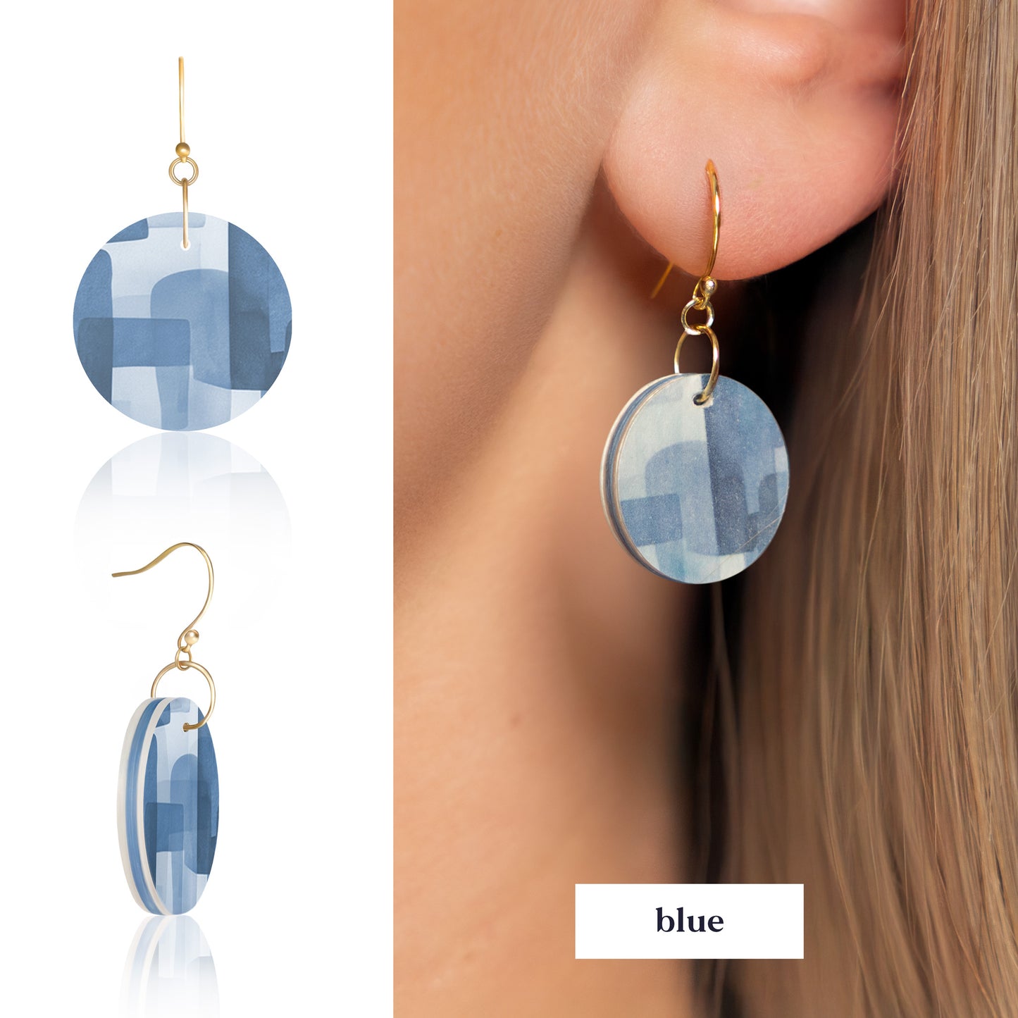 Abstract Circle Earrings | 4 Colours