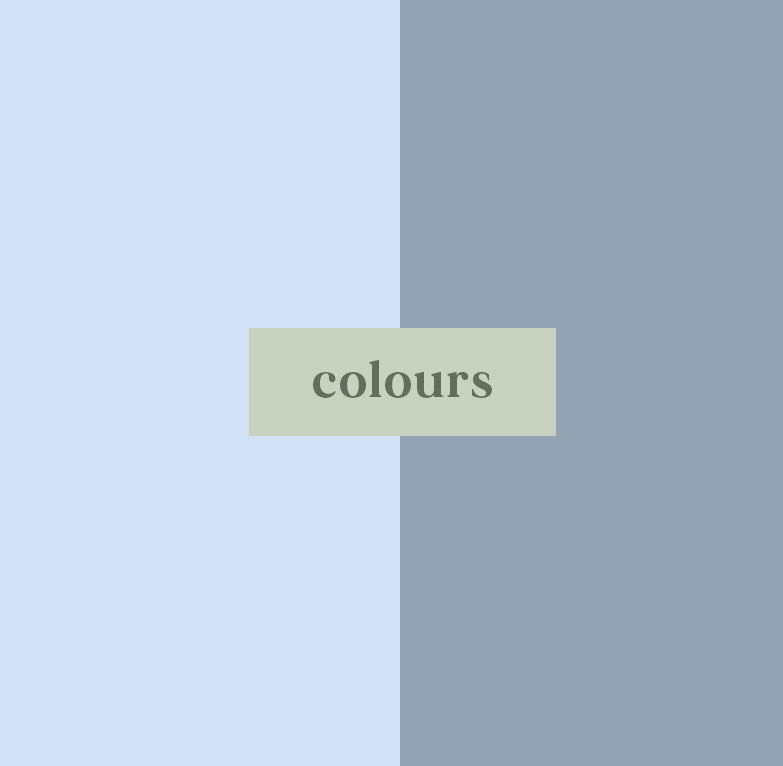Two-Toned Blue Earrings Circular Earrings