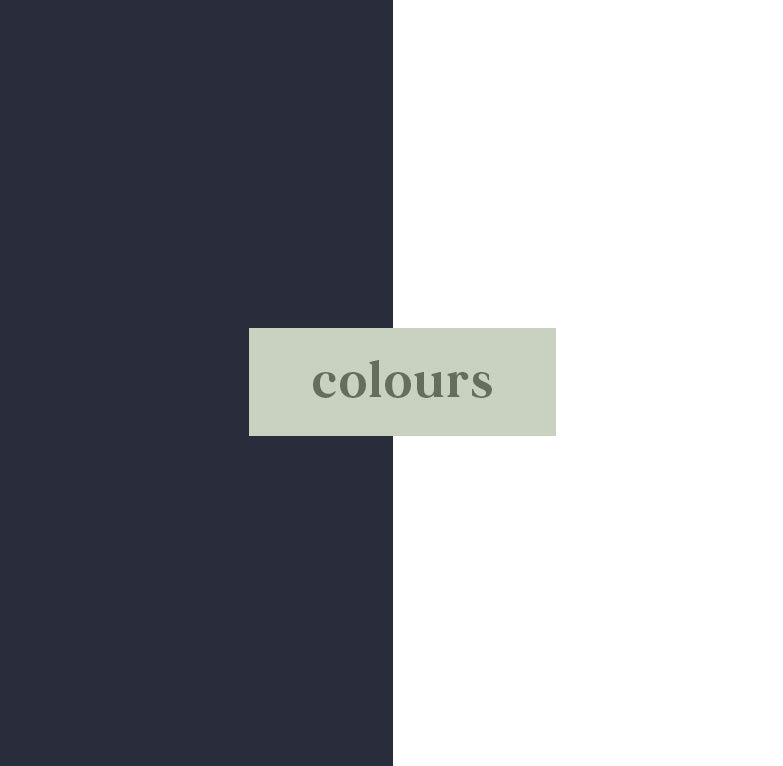 Navy & White Double-Drop Rectangle Earrings