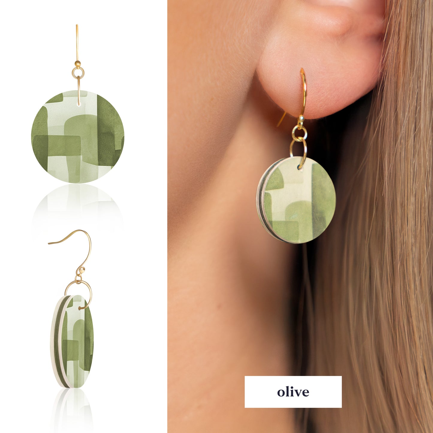 Abstract Circle Earrings | 4 Colours