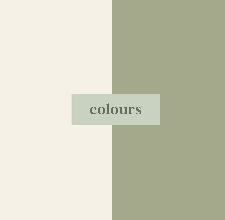 Cream & Green Rectangle Geometric Matching Set