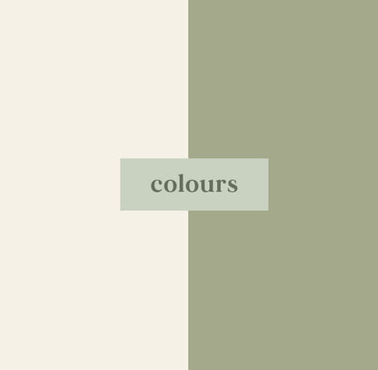 Cream & Green Rectangle Geometric Matching Set