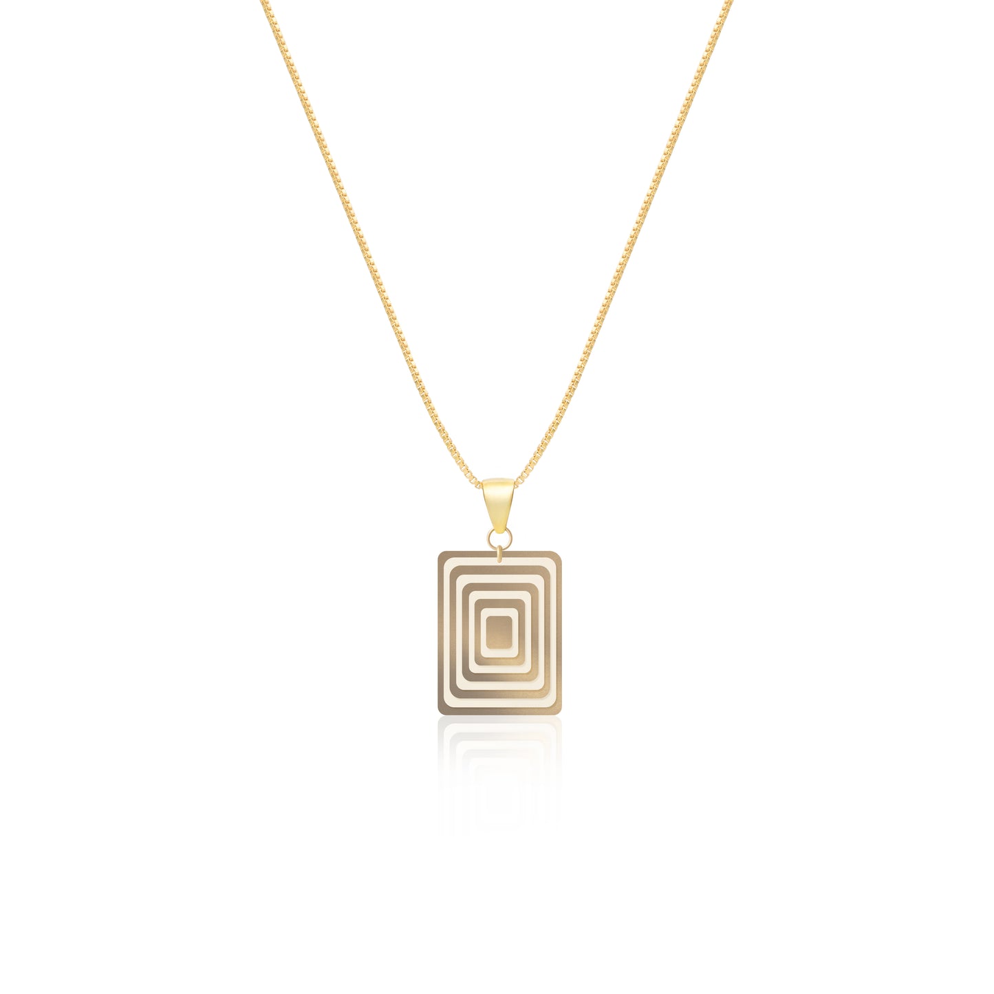 Pearlescent Taupe & Cream Rectangle Geometric Matching Set