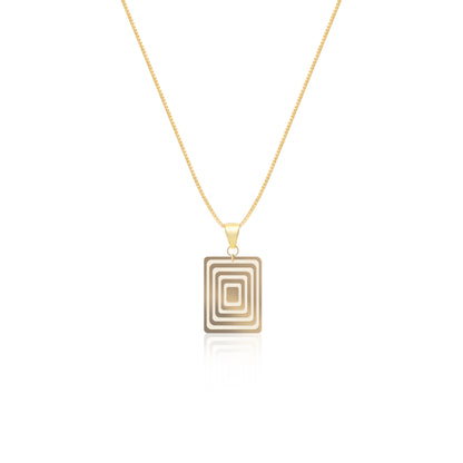 Pearlescent Taupe & Cream Rectangle Geometric Matching Set