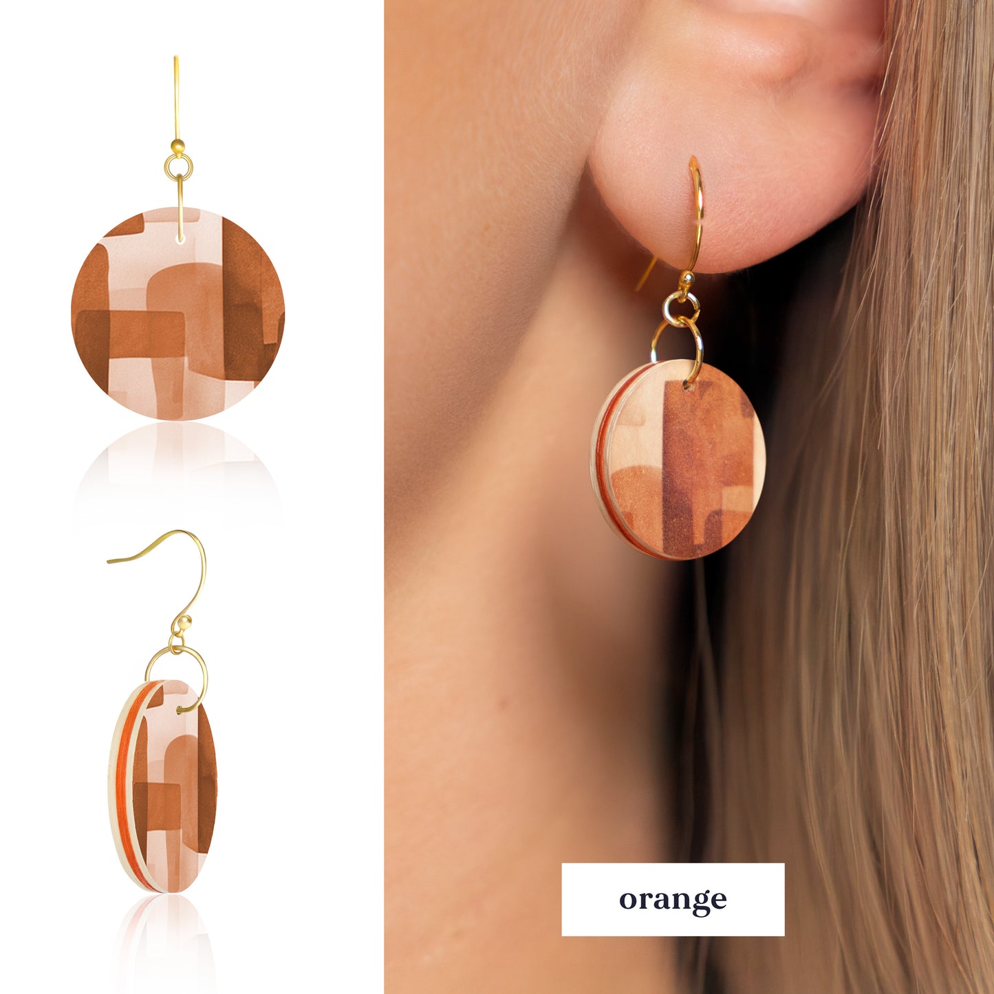 Abstract Circle Earrings | 4 Colours